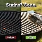 Grill Brush with Scraper, 18" Handle BBQ Accessories for Outdoor Grill, Safe Wire Scrubber, Universal Fit BBQ Cleaner for All Grates