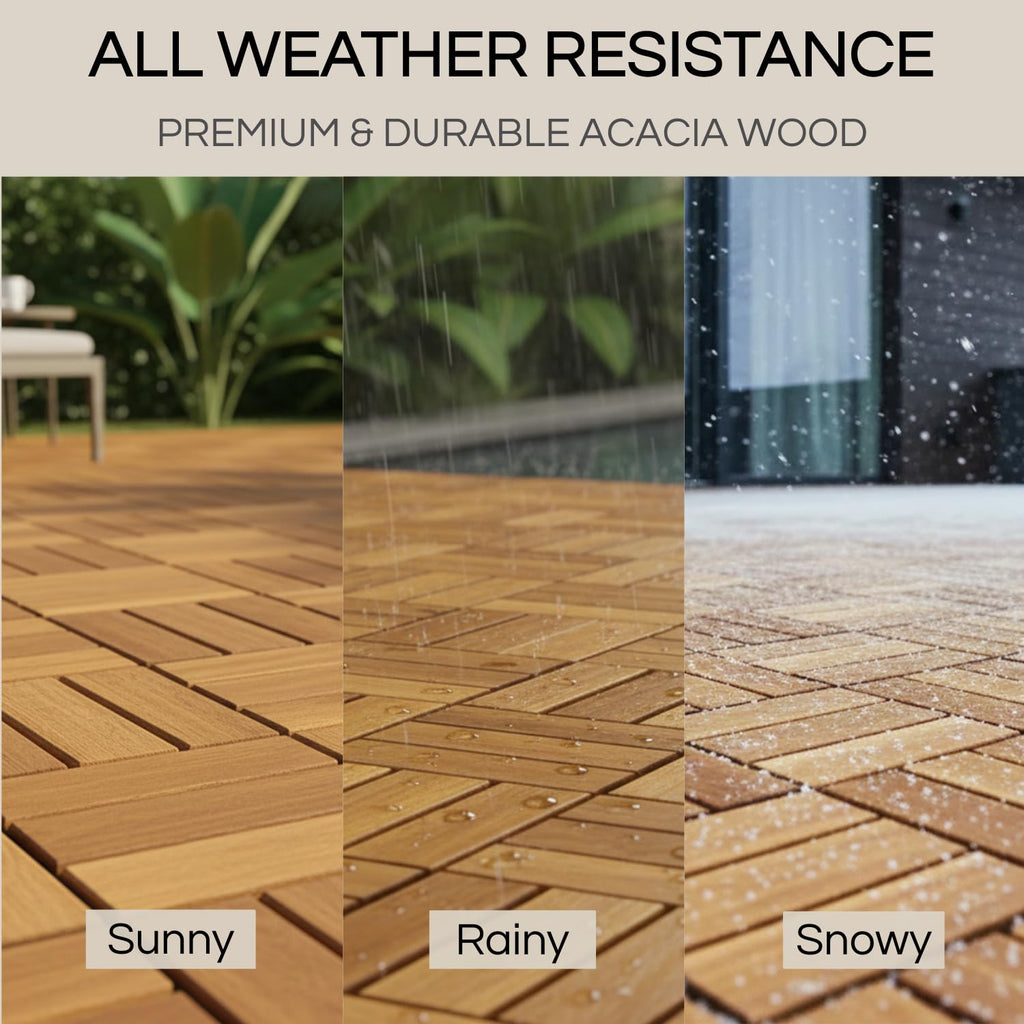 thyoi premium deck tiles, 10 pcs patio flooring, package contents