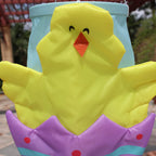 59 Inch Easter Egg Chick Windsock for Spring Garden Decorations Durable Hanging Wind Sock for Home Party Farmhouse Yard Outdoor Hanging Wind Socks Décor