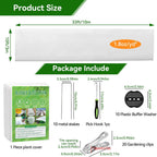 10 ft x 33 ft plant covers freeze shown in use