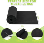 Riare 16x80 Inch Black Felt Planter Liner Roll- 2 Rolls Non-Woven Fabric Planter Liner for Outdoor Plants, Coco Liner Roll Alternative Basket Planter Liner for Planters Hanging Basket Window Box