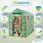 machrus ogrow walk-in portable greenhouse, outdoor indoor grow, close-up detail