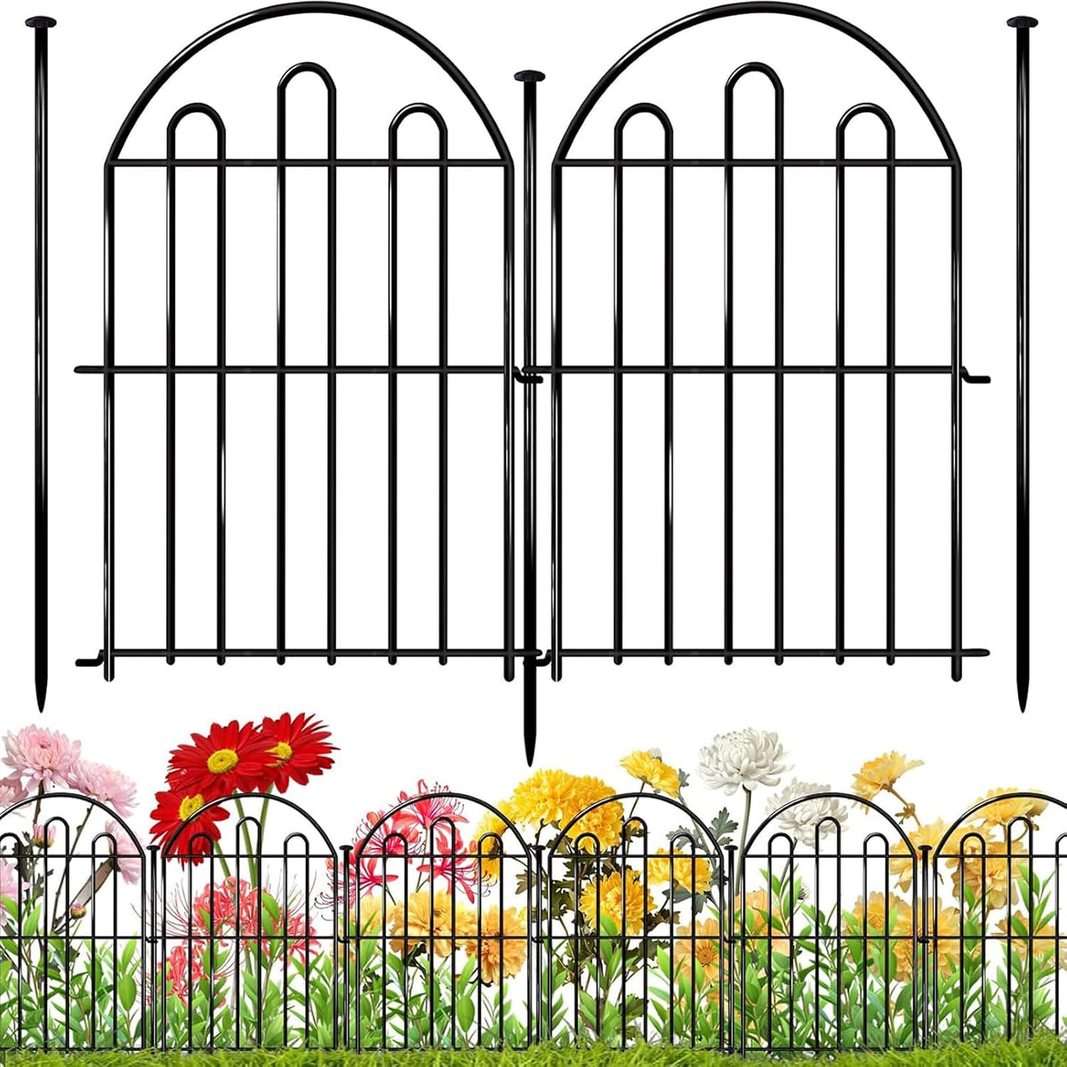 28ft in x 22in decorative garden fence, 26, main product view