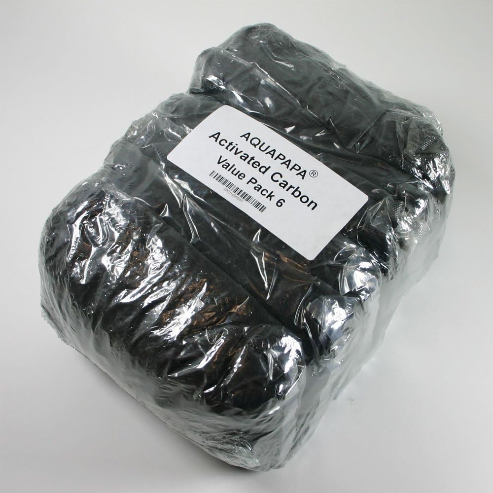 6 lbs carbon charcoal filter media pellets in shown in use