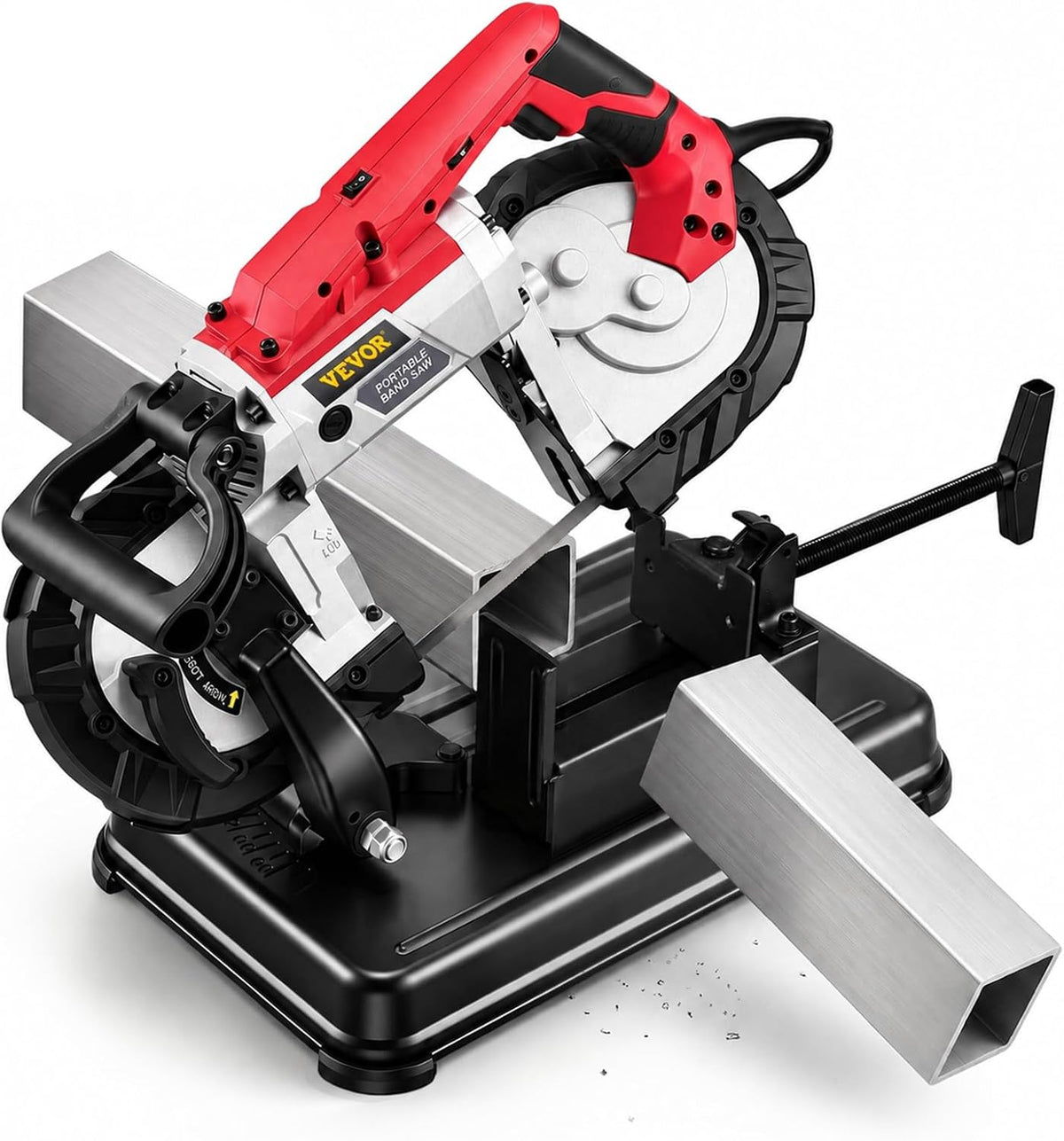 vevor portable band saw, 110v removable alloy steel, main product view