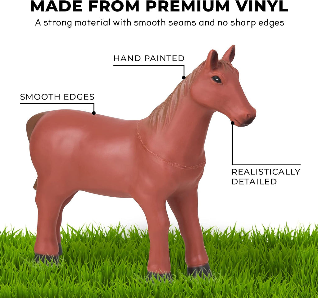 learning minds set of 8 jumbo farm animal, package contents