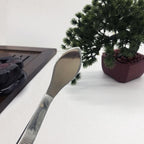 Bonsai Tweezers, Curved Tip Stainless Steel Professional Potted Plant Tweezers with Spatula, for Garden Bonsai Soil Loosening and Changing Pots