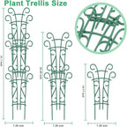 Plant Trellis for Potted Plants 4 Pack Stackable Indoor Outdoor Climbing Houseplant Support with Garden Wire for Pothos Hoya Ivy Flower