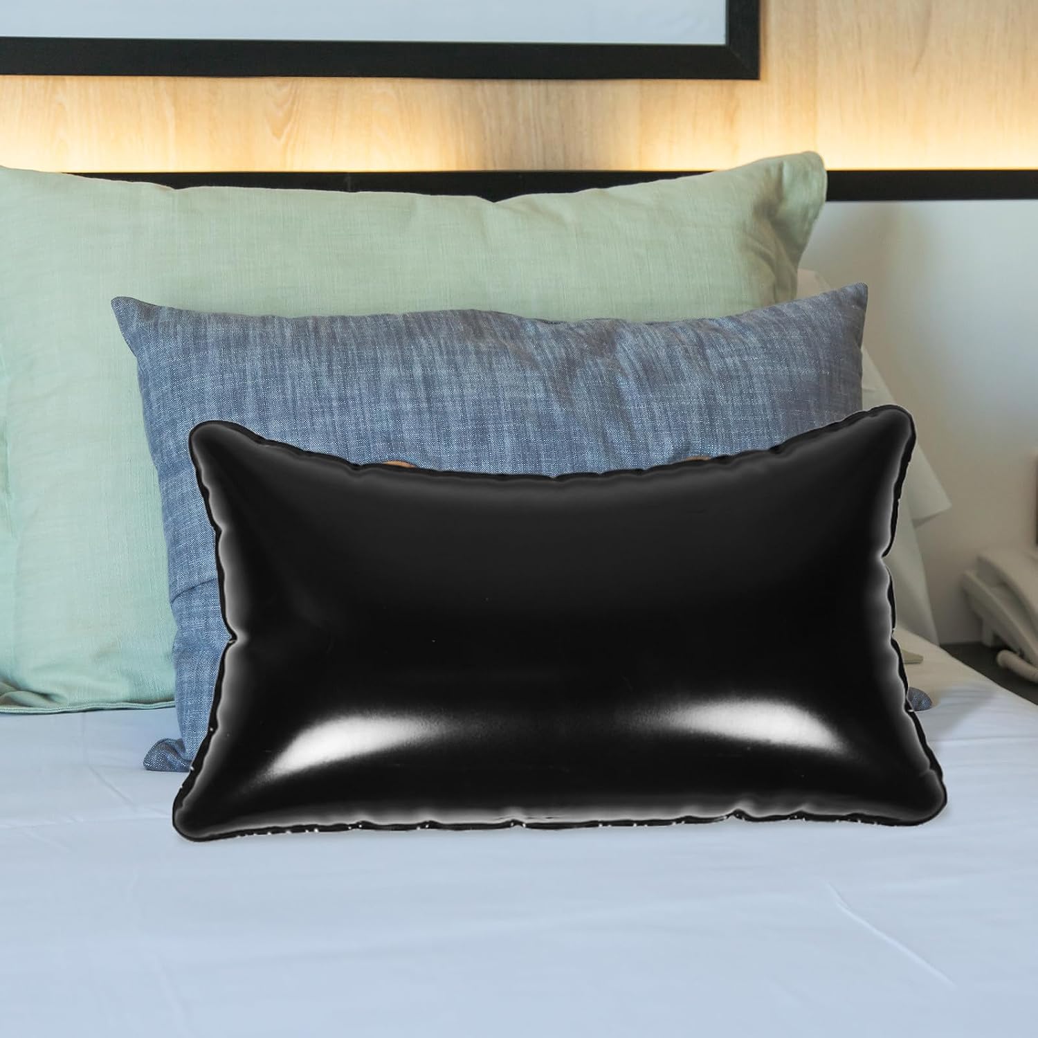 Inflatable Hammock Pillow Insert PVC Black for Swing and Hammock | Camping and Outdoor Use, Stable Support, Versatile Design for Safe Usage Environment