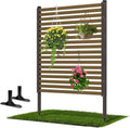outdoor privacy screen fence with base feet 3.0ft, main product view
