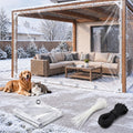 clear tarp with grommets, heavy duty waterproof transparent, main product view