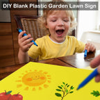24x16 inch waterproof corrugated plastic yard signs with, close-up detail