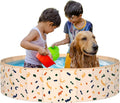 AirSwim Dog Pool, Foldable Kiddie Pool Hard Plastic, 47" x 12" Ball Pit | Portable Swimming Pool for Dogs Cats and Kids, Collapsible pool Pets Bath Tub Sandbox Suitable for Indoor and Outdoor Game