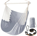 Chihee Hammock Swing Chair - Strong Metal, Collapsible, Portable, Max 500 lbs, Comfortable Seat for Patio & Lawn, Indoor/Outdoor