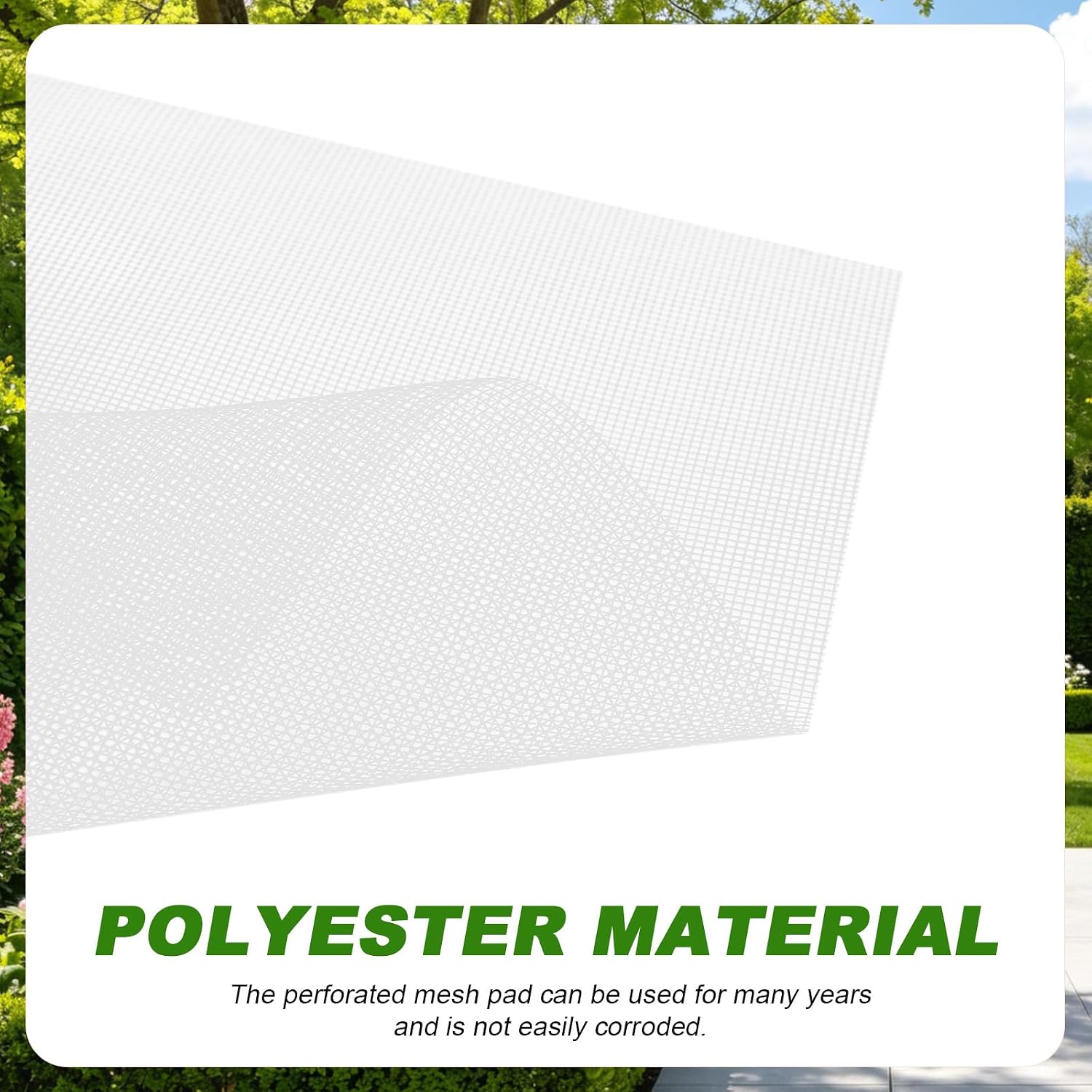lasuroa 10pcs Flower Pot Hole Mesh Pad | 11.8x7.8 Inch Bonsai Mesh Drainage Screens Plant Pot Drainage Meshes for Preventing Clart Leakage (White)
