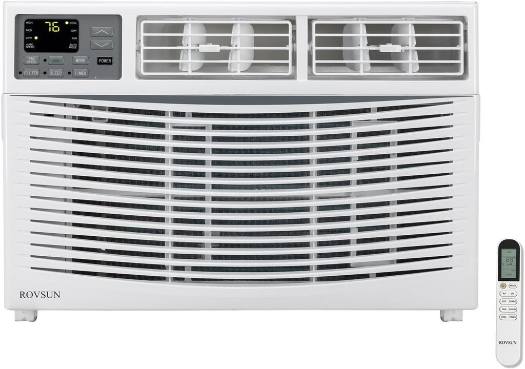 rovsun 8000 btu air conditioner window unit with, main product view