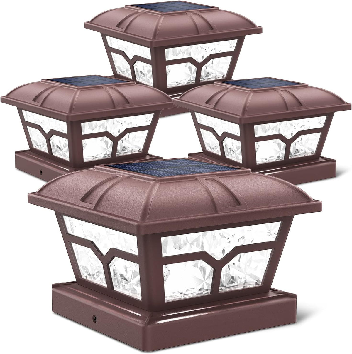 siedinlar solar post cap lights outdoor 2 modes, main product view