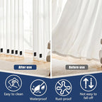 36 Pcs Outdoor Curtain Weights, Plastic Wrapped Heavy Duty Curtain Weights Magnetic Bottom Square Weight for Heavy Wind,Outside Curtain,Patio (Black)