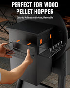 1 Pack Magnetic Storage Bin for Traeger Grills, Z GRILLS, PIT BOSS | Traeger Accessories with 5 Hooks, Compatible with Traeger Pro 22, Pro 34, Pro 575, Pro 780, Ironwood 885, Ironwood 650