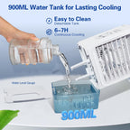 portable air conditioners mini portable ac unit 900ml, side view