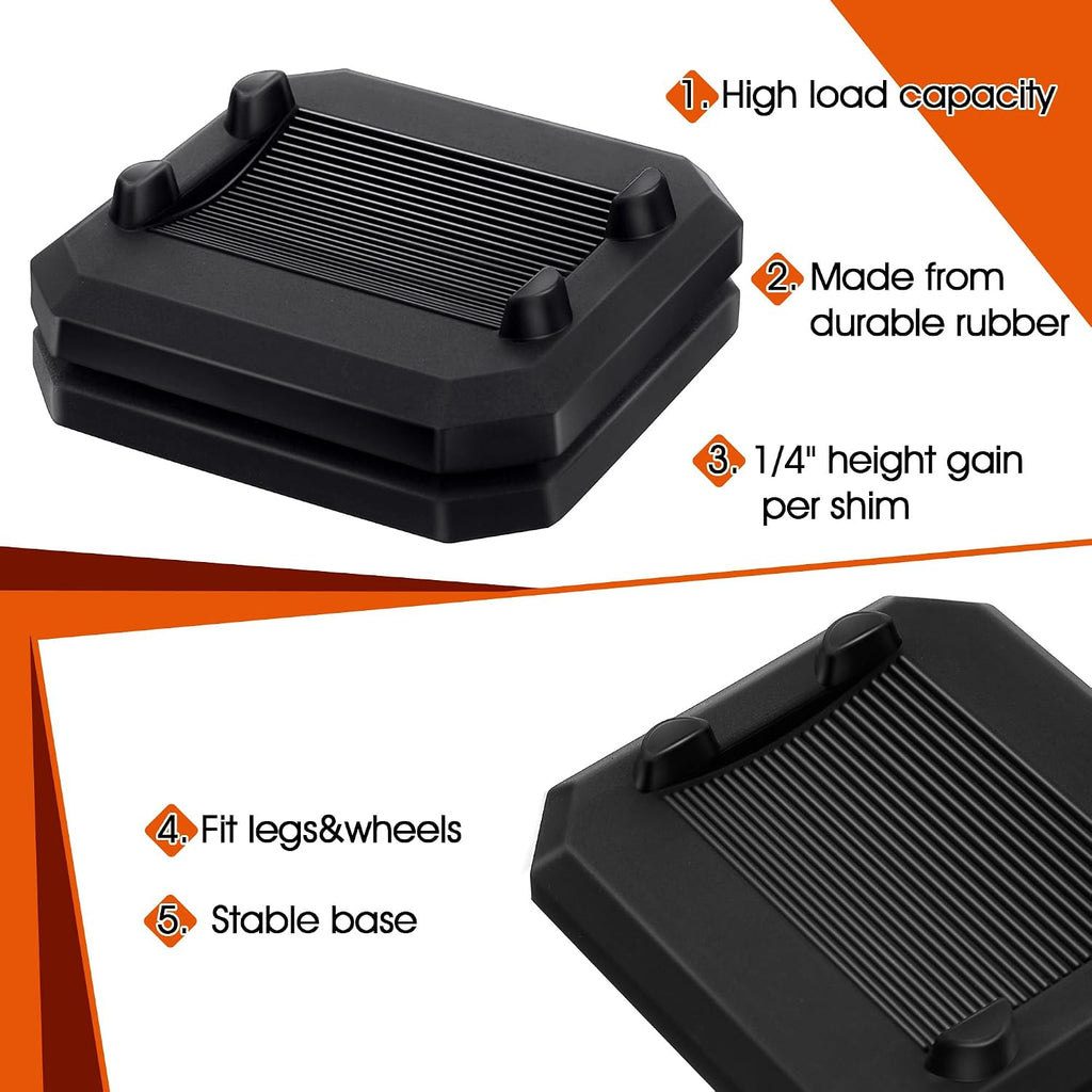 Griddle Leveling Shims Kit Compatible with Blackstone Griddle, Rubber Grill Levelers Outdoor for Most Grills, Keep Flat Top Grill in Level, Patent Pending
