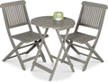 best choice products 3-piece acacia wood bistro set, main product view