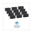 3M Grill-Brick Grill Cleaner GB12, 12 Pack of 3.5 in x 4 in x 8 in Bricks, Heavy Duty, Cleans Away Carbonized Grease and Oil, Flat Top Griddle Cleaning, Commerical Kitchen