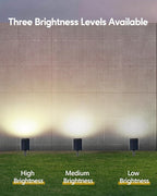 HIBOITEC Solar Spot Lights Outdoor Waterproof 59LED Landscape Lights Solar Powered Uplights Adjustable Brightness Dusk to Dawn for Outside Garden Yard Trees 4 Packs Warm White