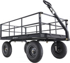 gorilla carts steel utility garden cart, 1200 lb., main product view