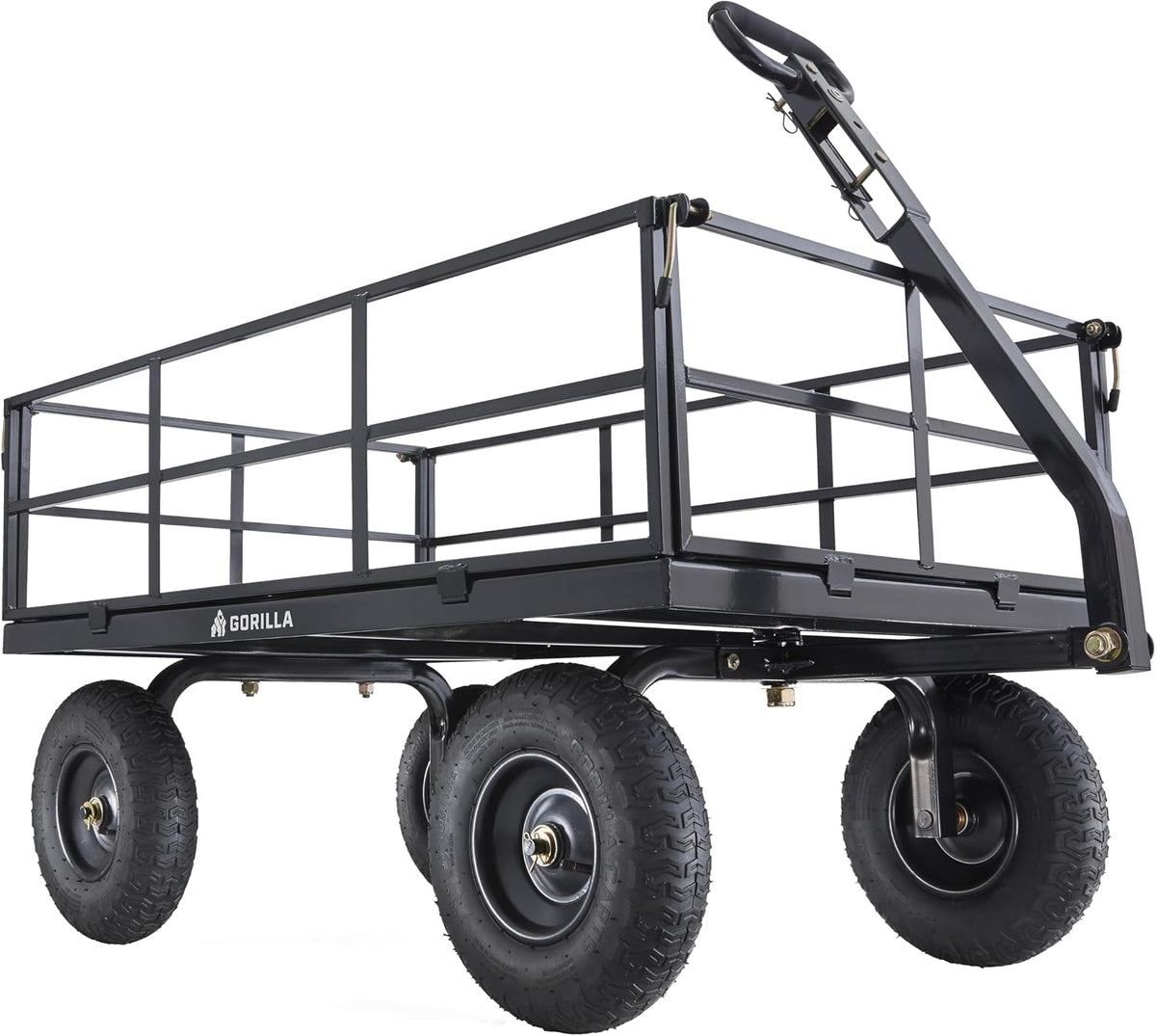 gorilla carts steel utility garden cart, 1200 lb., main product view