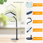FECiDA Bonsai Grow Light, Table Grow Lights for Seed Starting, Seedlings | UV-IR Full Spectrum, 5 Modes 4/8/12/16/20 Hr Timer, 25 Watt Power Draw, 16"-24" Height Adjustable