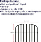 shoplala decorative fence (20 panels) 13in(l) x 16.5in(h) shown in use