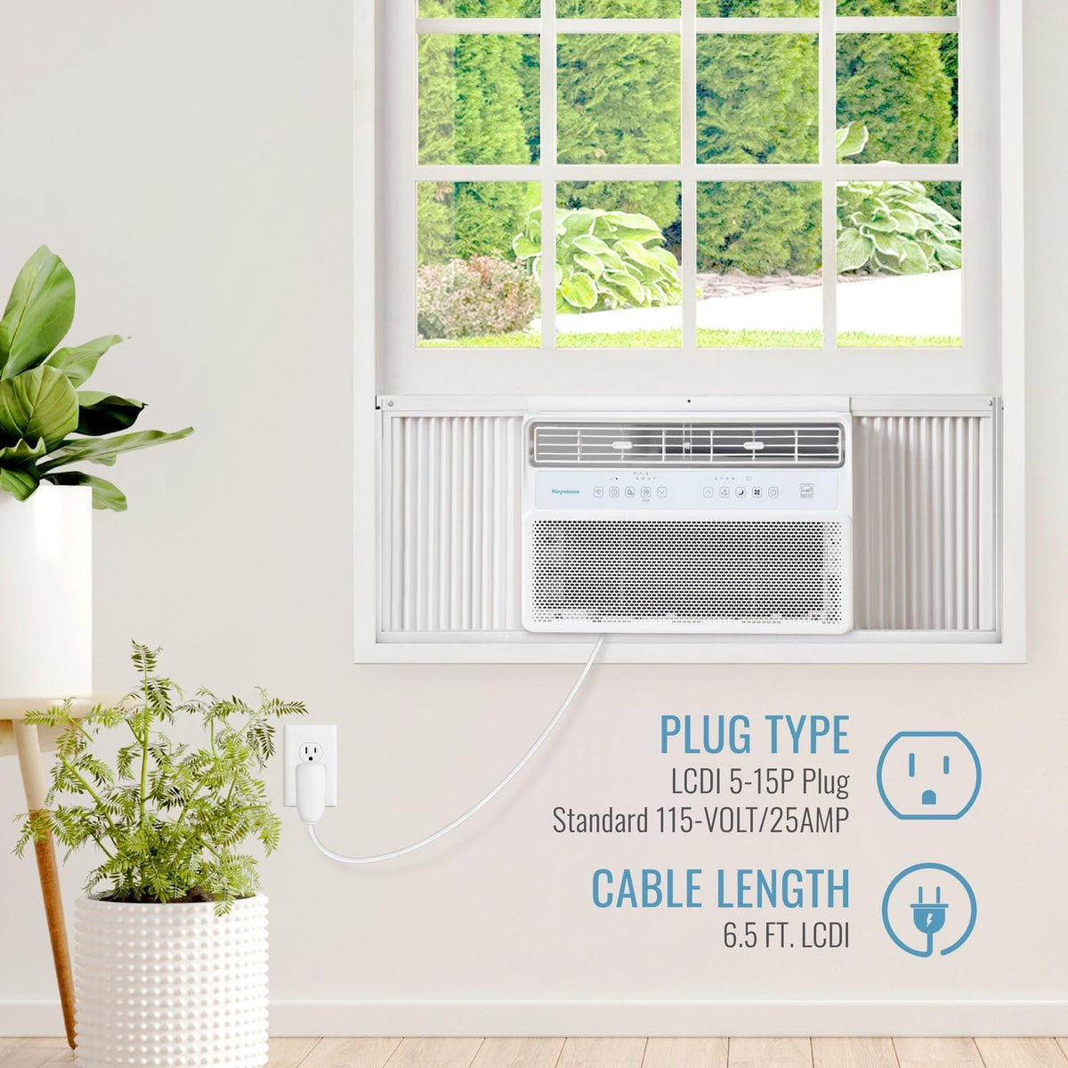 keystone 10,000 btu window mounted inverter air conditioner, package contents