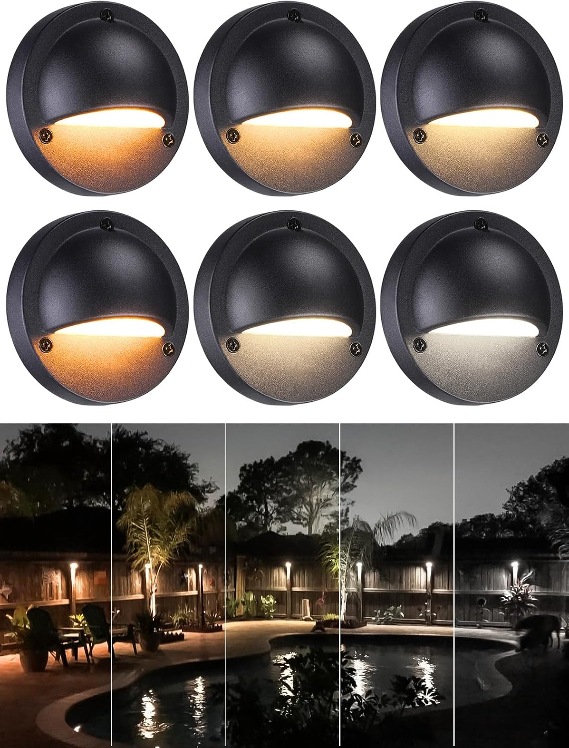 leonlite 6-pack 5cct 3.74inch low voltage led deck, main product view