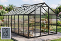 8x14 ft greenhouse with hygrometer, windproof uv protection, main product view