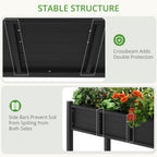 lue bona raised garden bed with tools, 45*18*29, side view