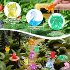 DIYDEC 180Pcs Mini Resin Animal 50 Styles Tiny Resin Figurines to Hide | Small Plastic Figurines for Vase Fillers Micro Dollhouse Aquarium Decorations