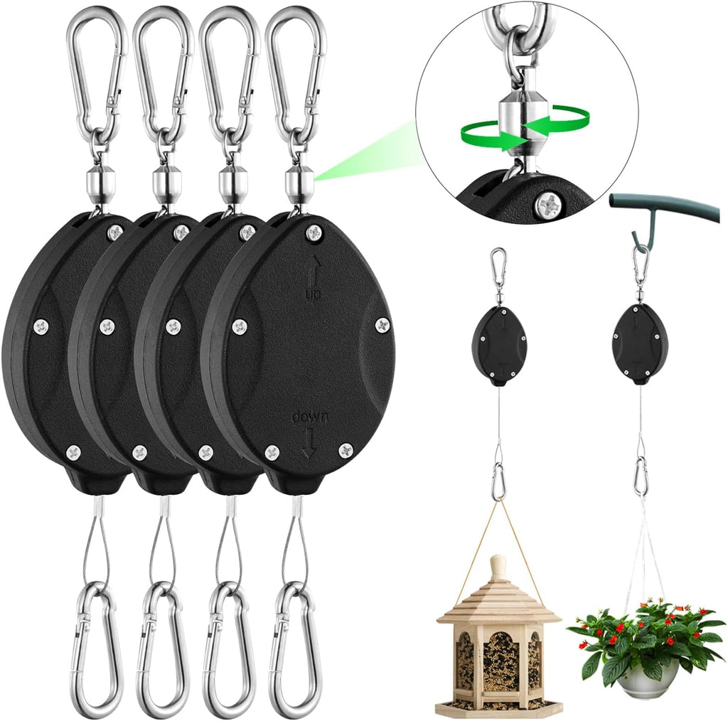 heavy duty plant pulley, retractable plant hanger with, main product view