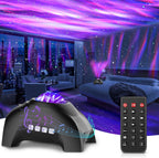 Star Projector, CIMELR Northern Galaxy Aurora Lights Projector with 33 Light Effects Bluetooth Speaker & White Noise, Remote Control Night Light for Bedroom, Room Decor, Party, Gift for Kids Adults