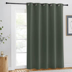 NICETOWN Blackout Curtain for Windows 84 inch Long - Window Treatment Thermal Curtain Solid Grommet Room Darkening Drape for Bedroom/Living Room (Dark Mallard, 1 Panel, W66 x L84)