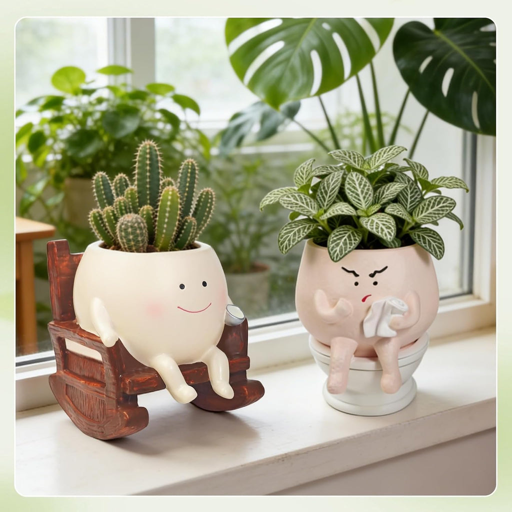cute plant pots, unique style cute planters, soft, package contents