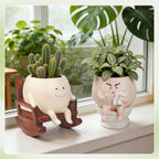 cute plant pots, unique style cute planters, soft, package contents