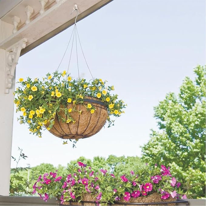 24 Pack Chain for Hanging Plants, 24 inch 4 Point Wire Plant Hangers for Hanging Baskets, Hanging Plant Chain for Indoor Outdoor Patio Garden Greenhouse Supplies