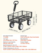 vevor 900 lbs steel garden cart, 2 in on a desk or shelf