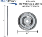 RecPro RV Rug Stakes | Outdoor Furniture | 6 Pack