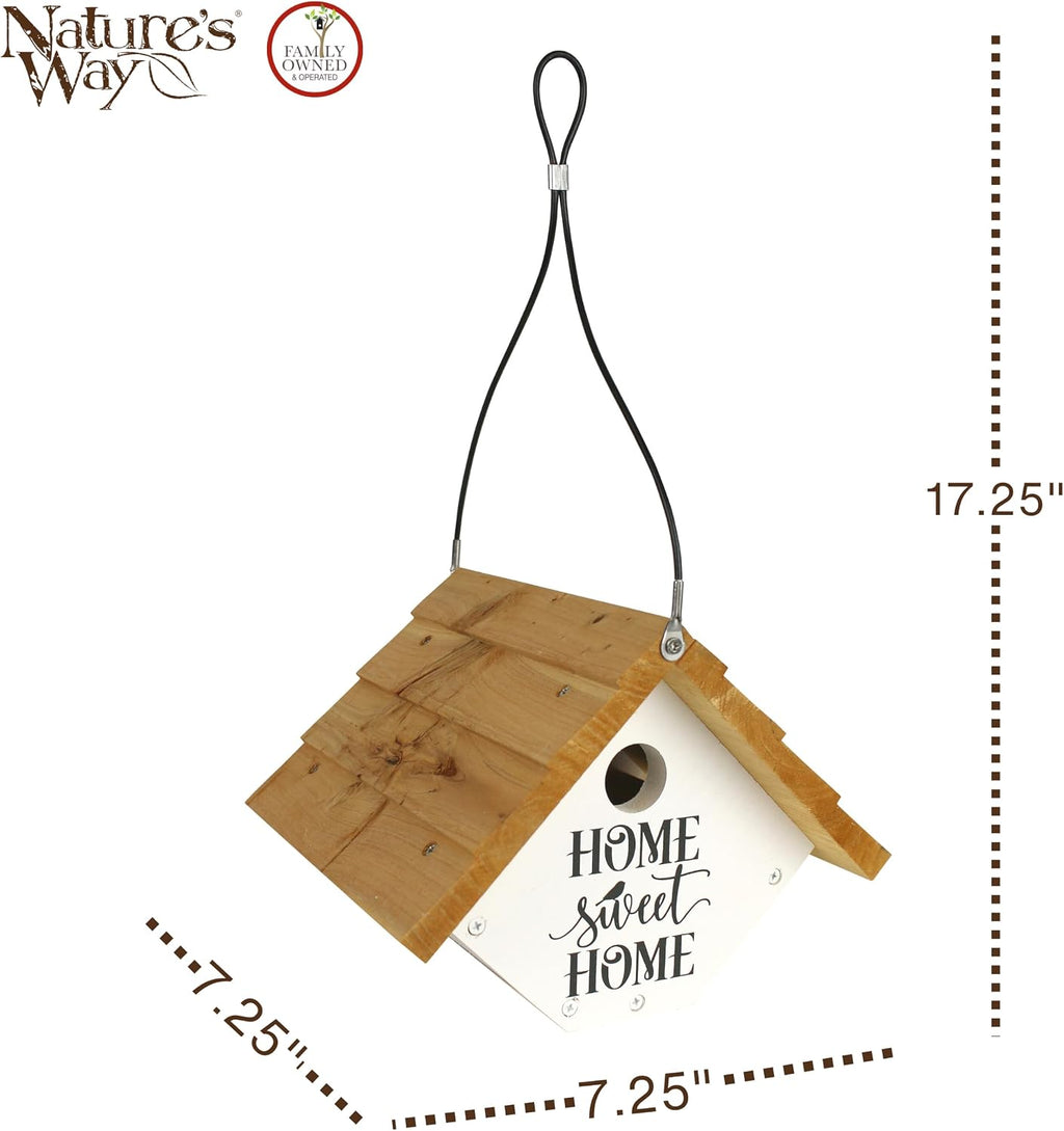 Wild Wings WWLH2-DECO Farmhouse Wren House, White