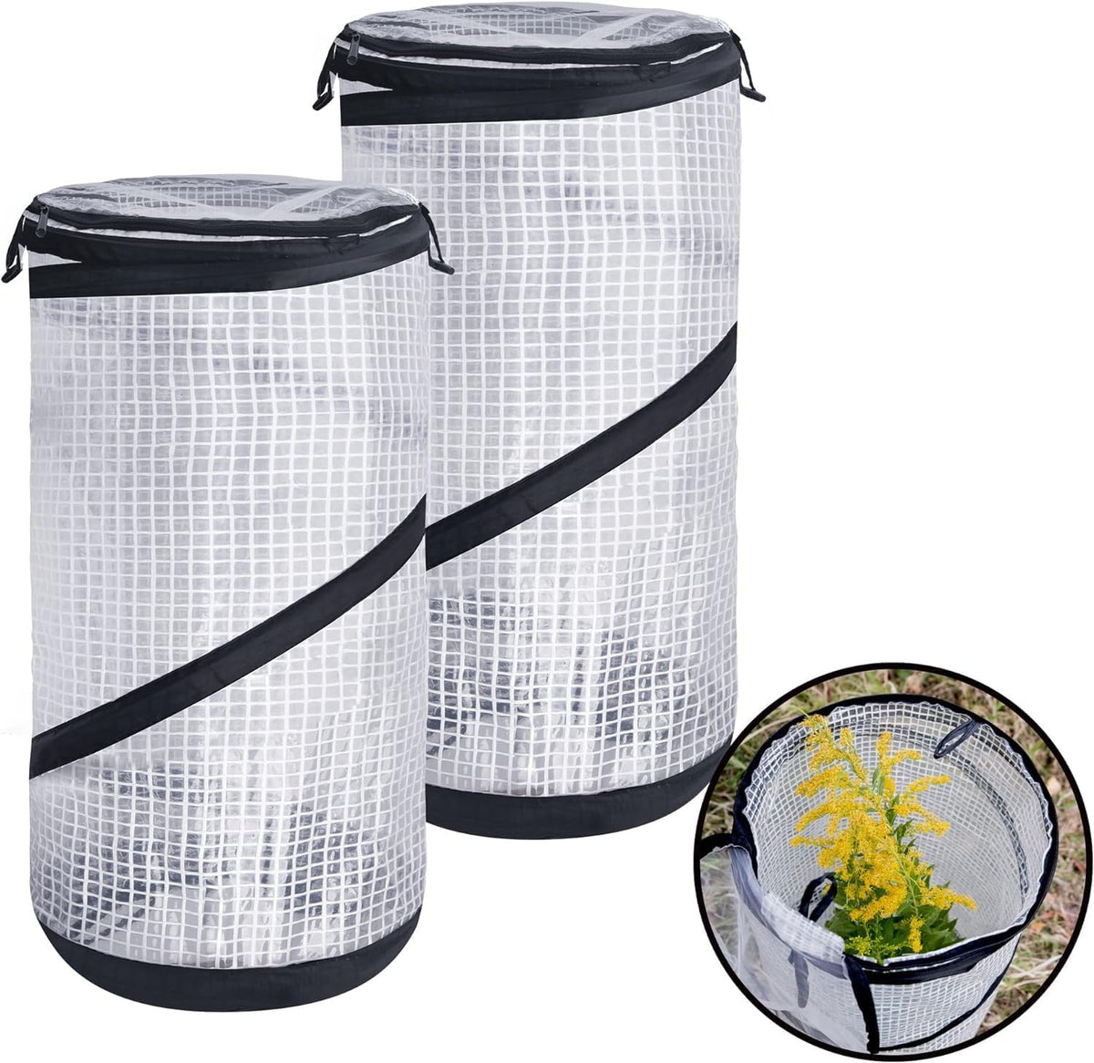 decohs 2 pcs pop up mini greenhouse-23.4x11.6 inch, main product view