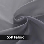 SpaceDresser Waterproof Outdoor Sheer Curtains for Patio - 4 Panels Rod Pocket Indoor Voile Sheer Curtain for Living Room,52W x 120L inch,Grey