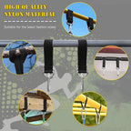 4 PCS Short Straps Tree Swing Straps Hanging Kit, with Carabiners, Heavy Duty Suspension Kits for Gym Fitness Cable Machine Extension, Hanging Pulleys, Rings,Hammock Tree Straps