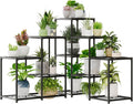 bamworld corner plant stand indoor metal plant shelf, main product view